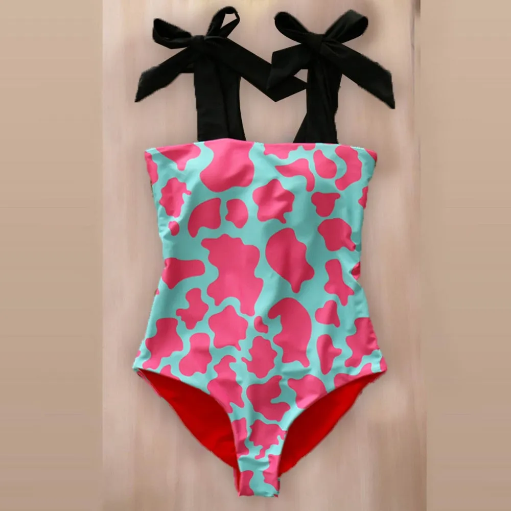 TEEK - Bow Tied Shoulder Swimsuit