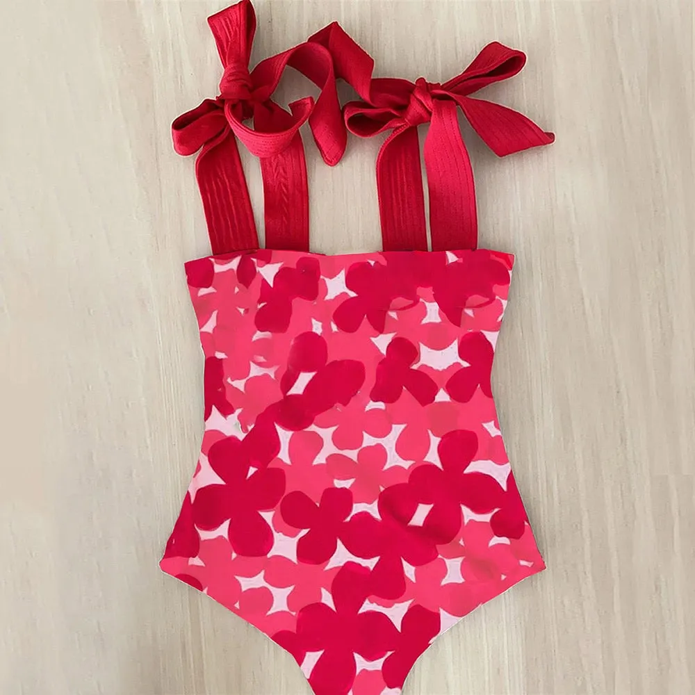 TEEK - Bow Tied Shoulder Swimsuit