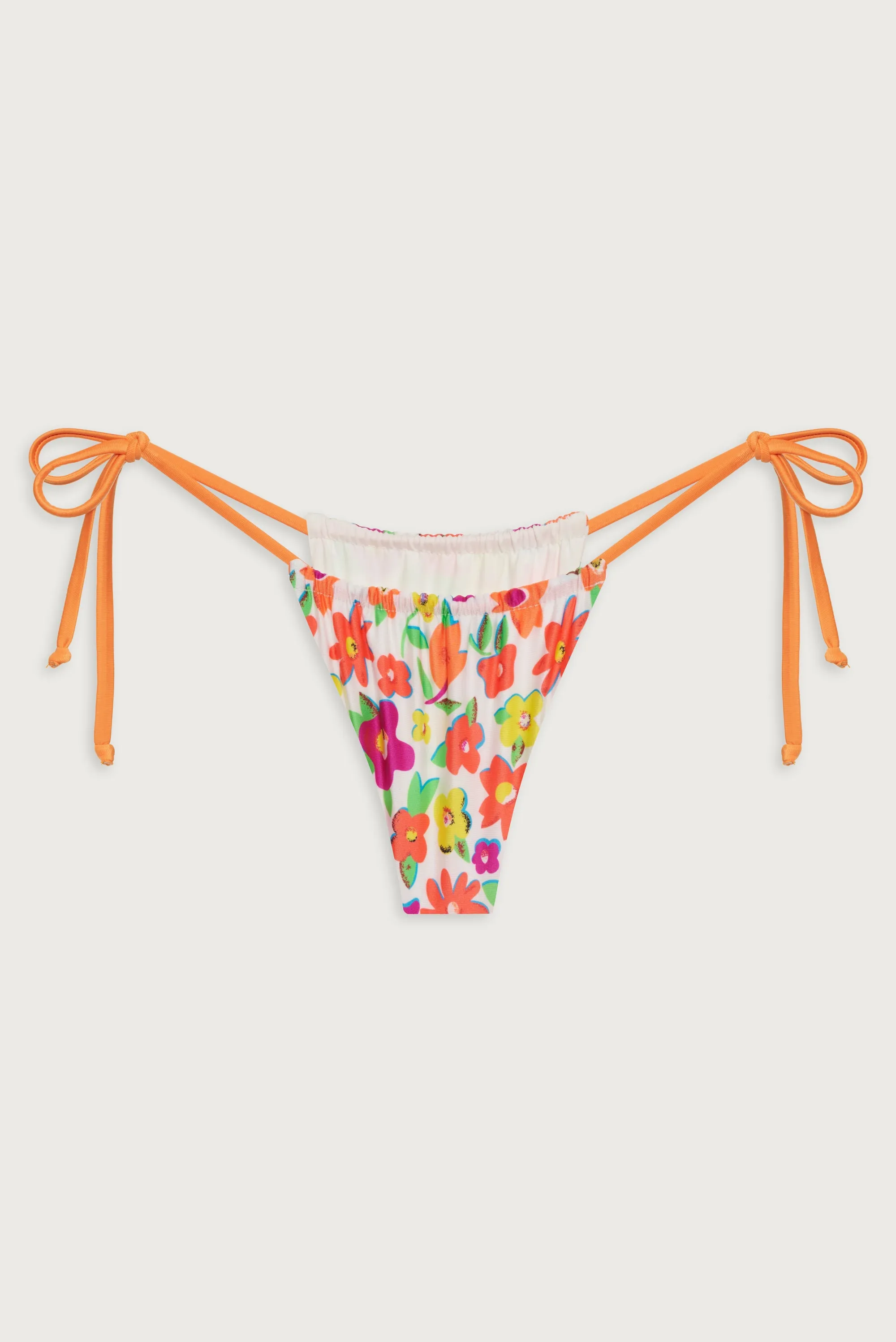 Tia Shine Skimpy Bikini Bottom - French Flowers