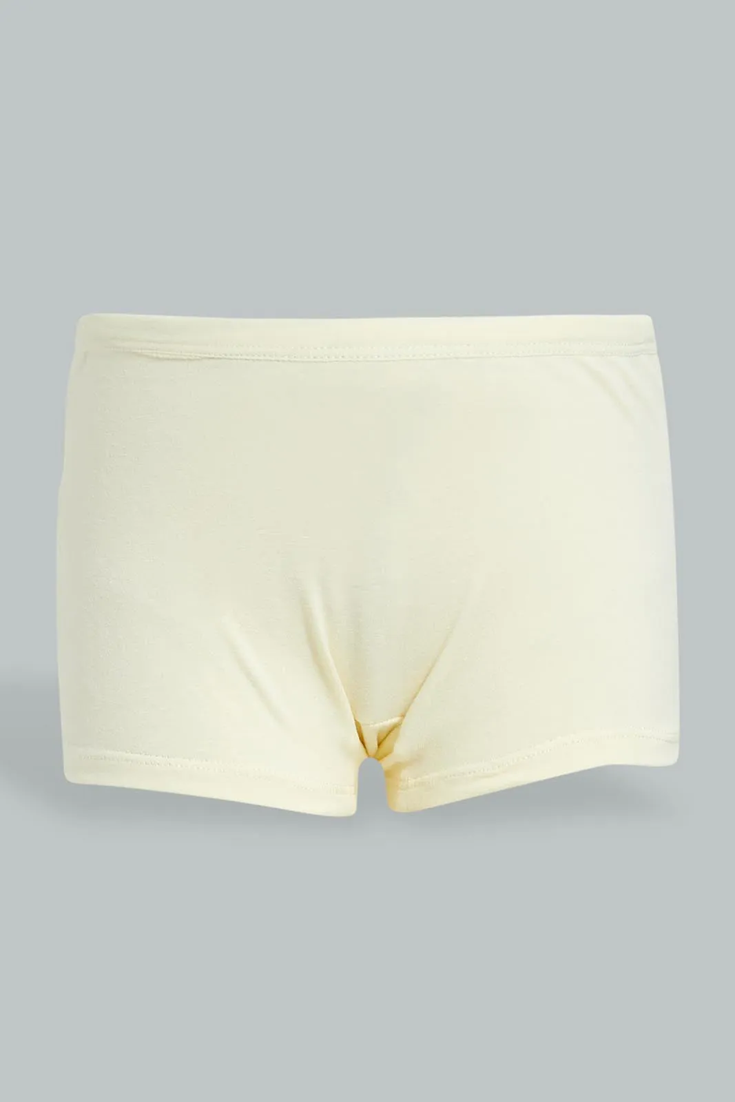 White And Yellow Boxer Short For Girls (Pack of 2)