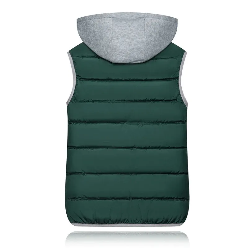 Women's Loose Slim Vest with Hood / Female Zipper Thick Warm Vest - SF0071