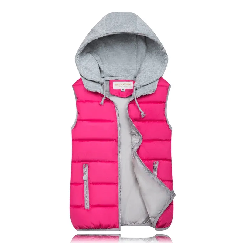 Women's Loose Slim Vest with Hood / Female Zipper Thick Warm Vest - SF0071