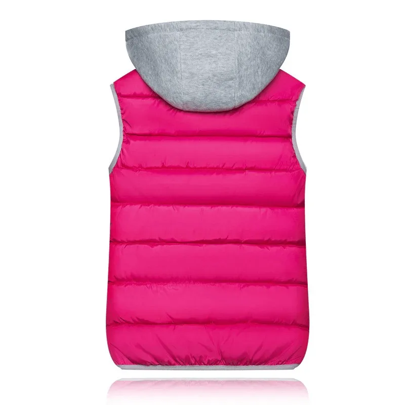 Women's Loose Slim Vest with Hood / Female Zipper Thick Warm Vest - SF0071