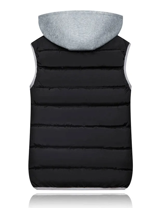 Women's Loose Slim Vest with Hood / Female Zipper Thick Warm Vest - SF0071