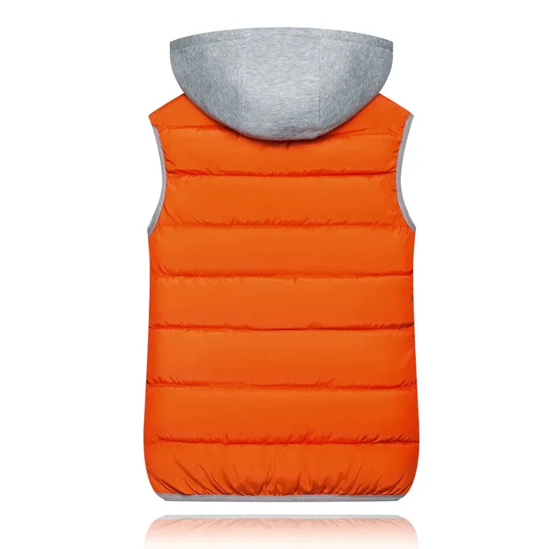 Women's Loose Slim Vest with Hood / Female Zipper Thick Warm Vest - SF0071