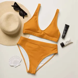 Yellow Two-Piece Swimsuit for Women