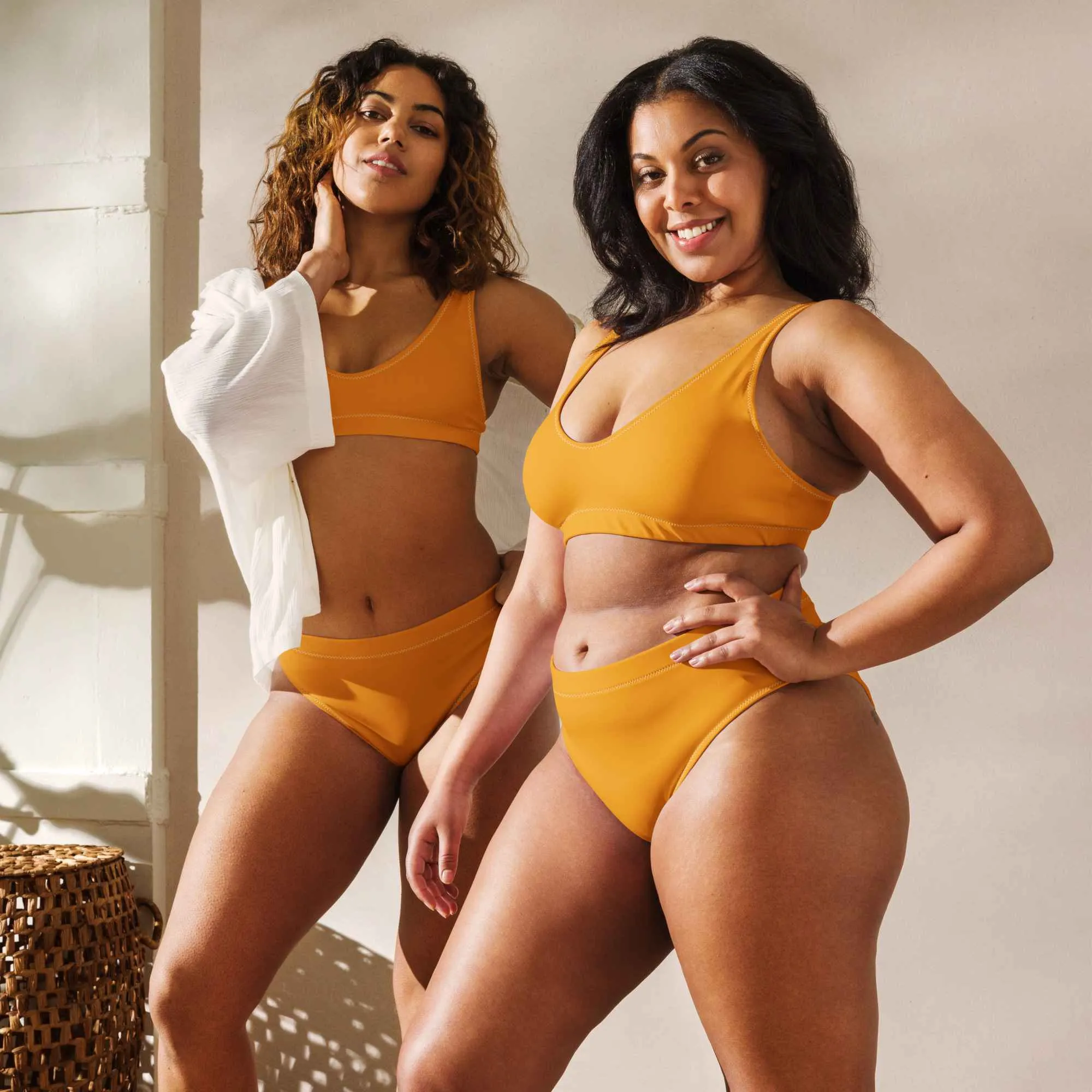 Yellow Two-Piece Swimsuit for Women